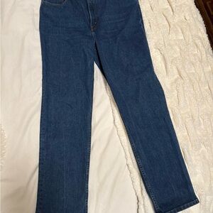 Abercrombie 90s Straight Ultra High Ride Jeans - Dark Blue